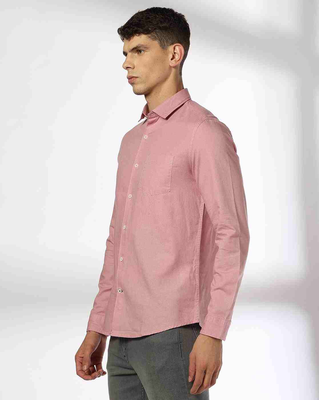 NETPLAY | Men Slim Fit Shirt with Patch Pocket|1