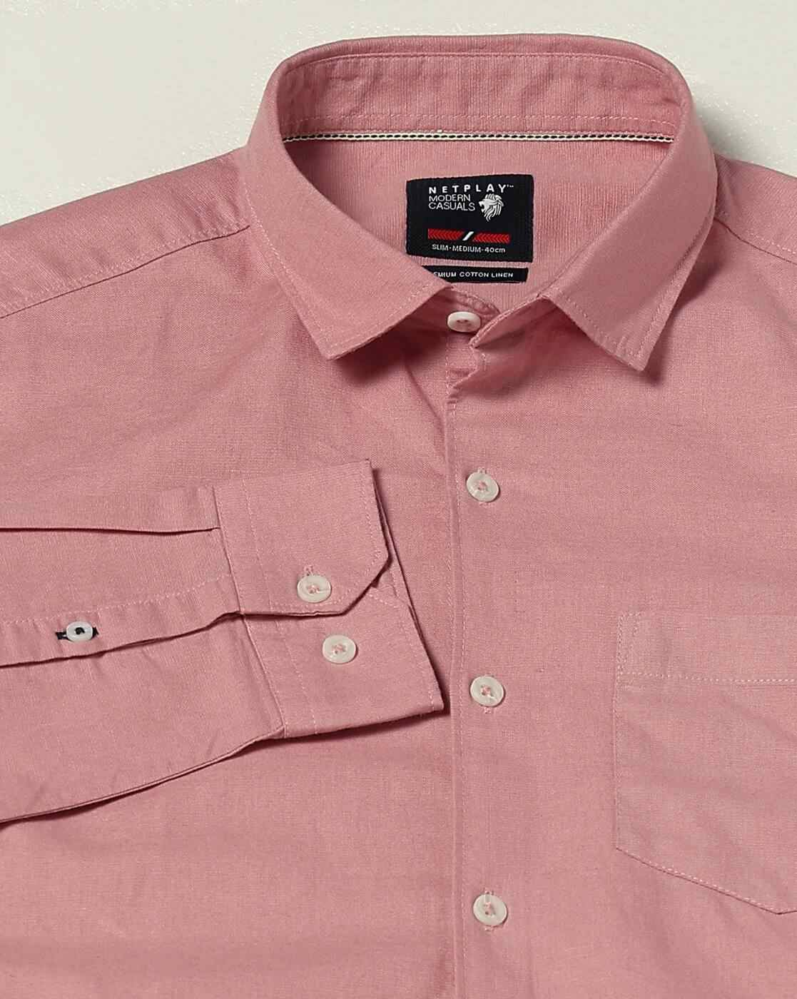 NETPLAY | Men Slim Fit Shirt with Patch Pocket|5