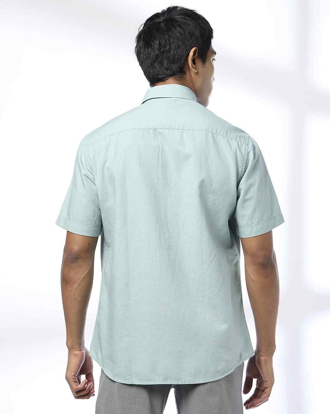 NETPLAY | Men Slim Fit Shirt with Patch Pocket|3