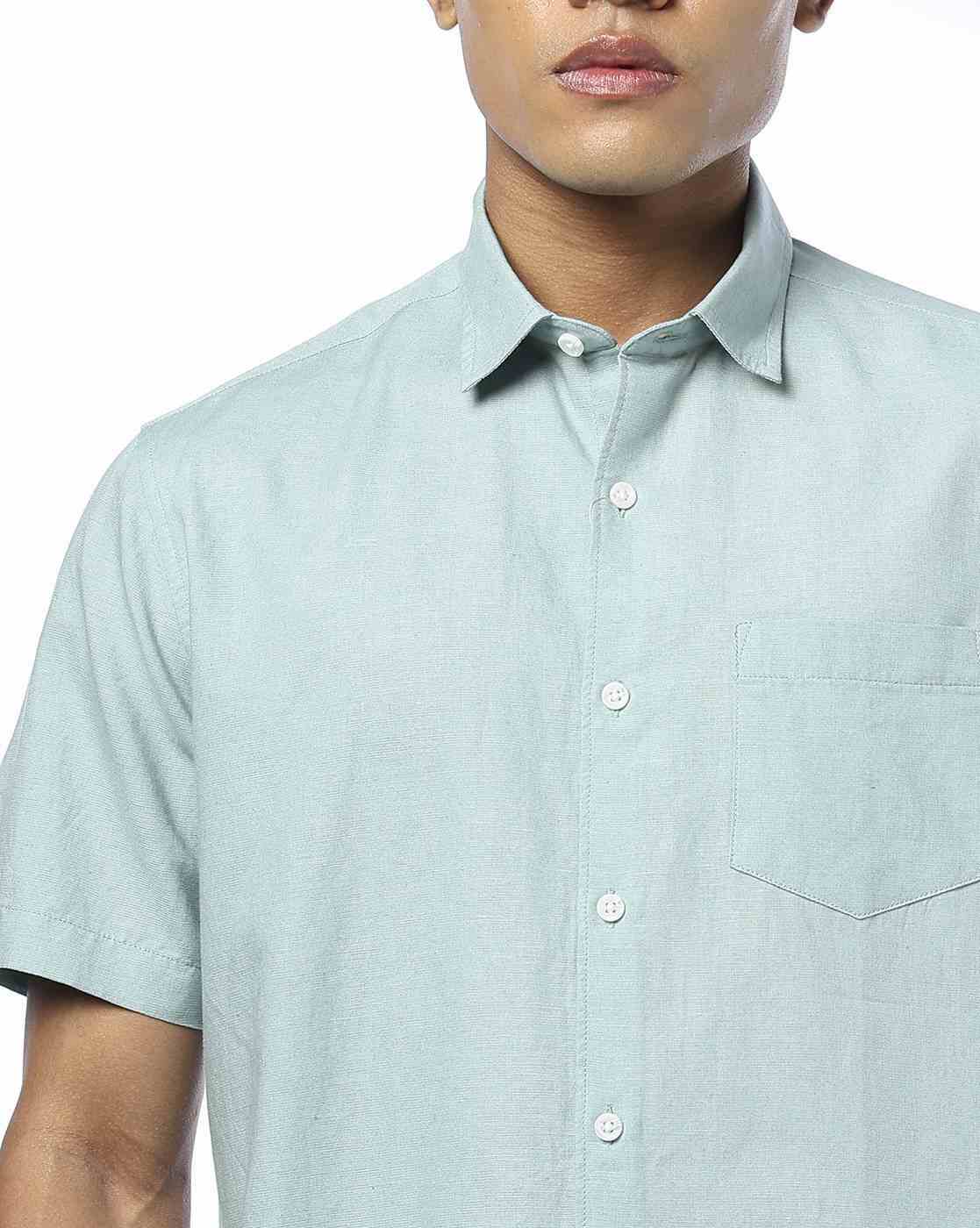 NETPLAY | Men Slim Fit Shirt with Patch Pocket|4