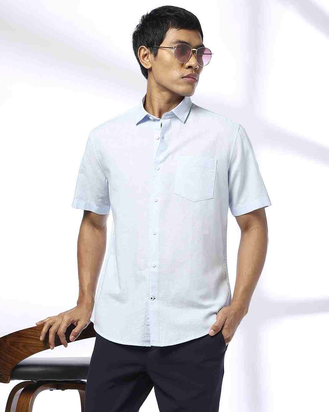 NETPLAY | Men Slim Fit Shirt with Patch Pocket|0
