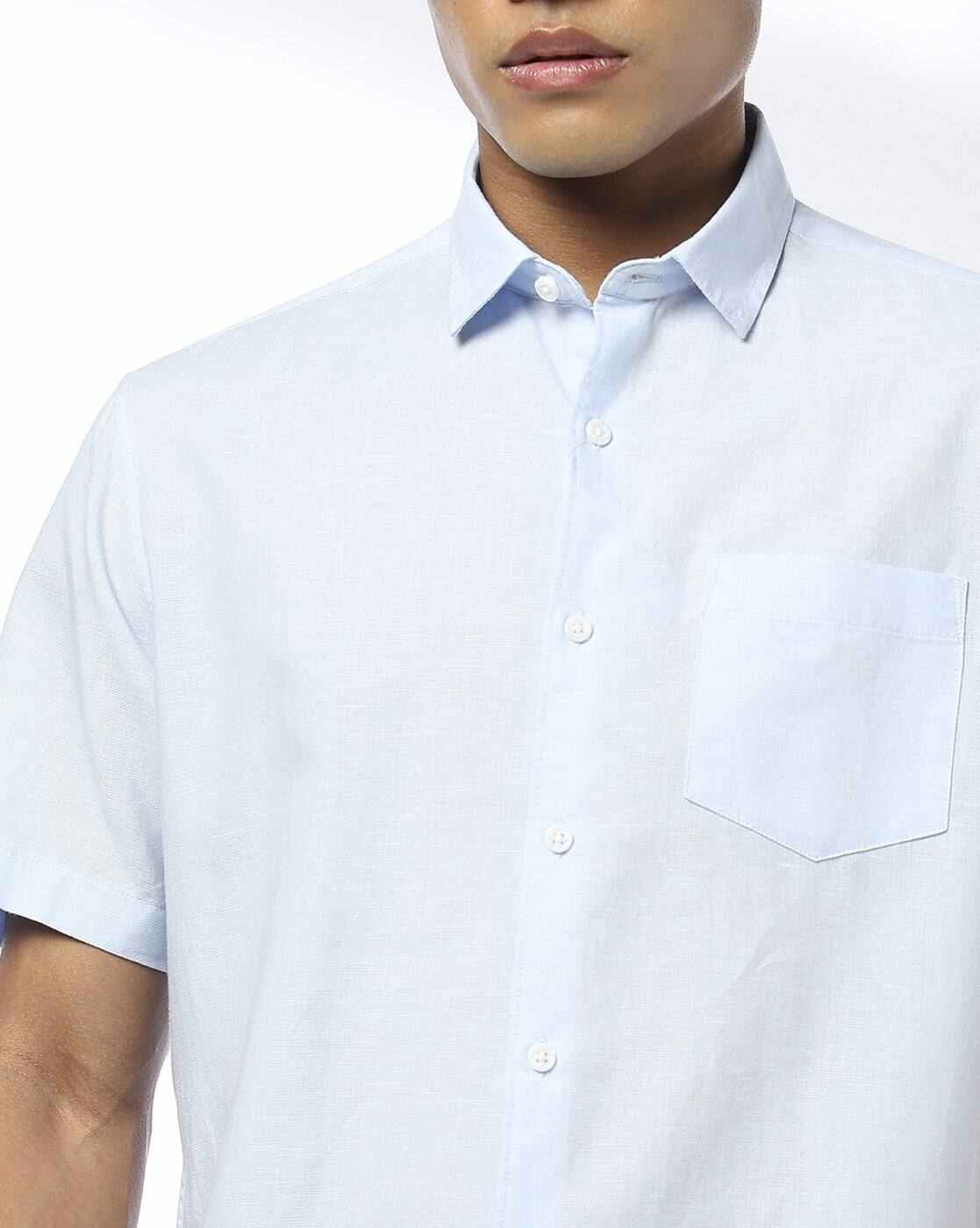 NETPLAY | Men Slim Fit Shirt with Patch Pocket|4