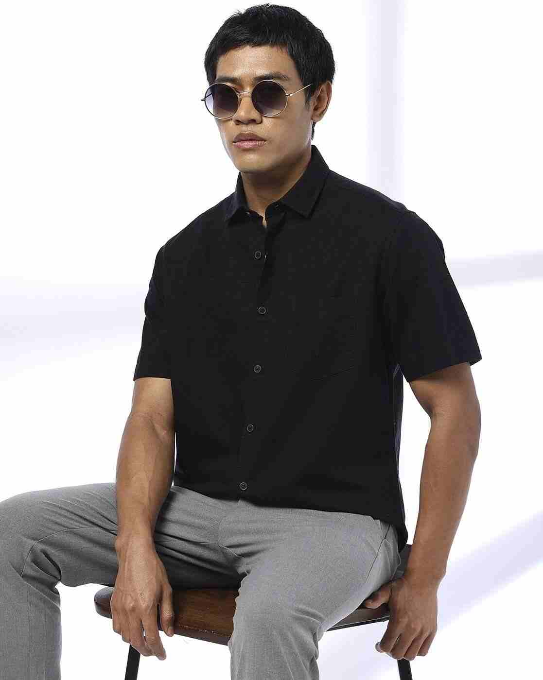 NETPLAY | Men Slim Fit Shirt with Patch Pocket|0