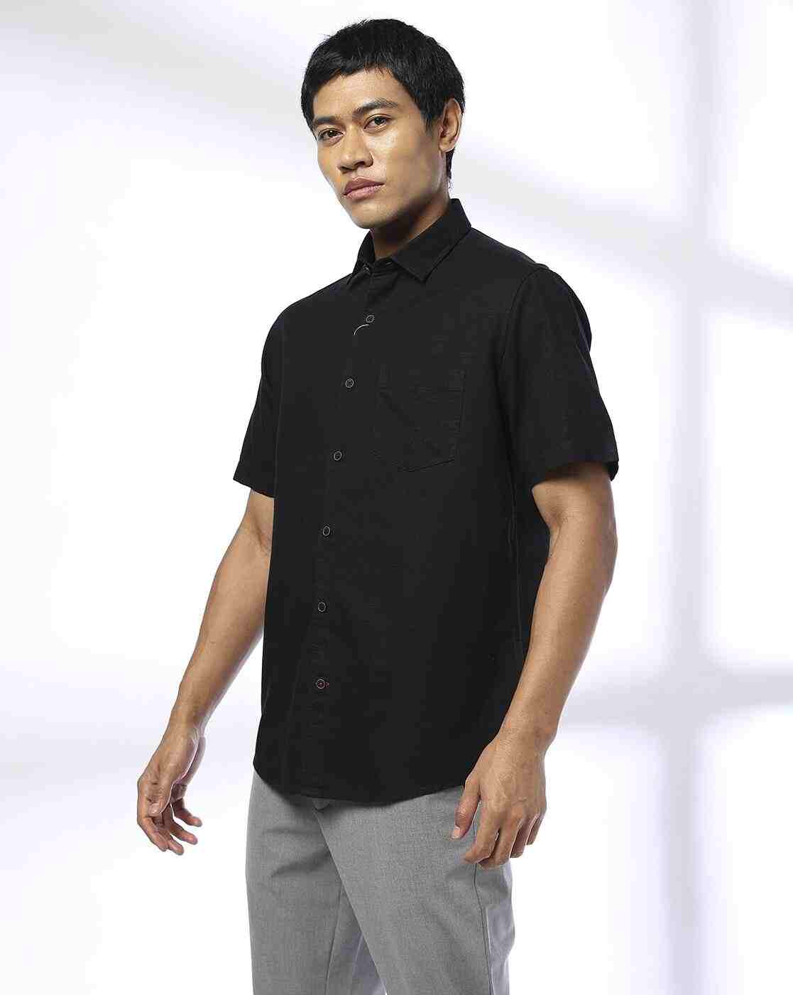 NETPLAY | Men Slim Fit Shirt with Patch Pocket|2