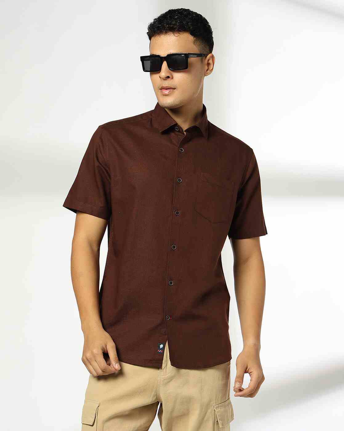NETPLAY | Men Slim Fit Shirt with Patch Pocket|0