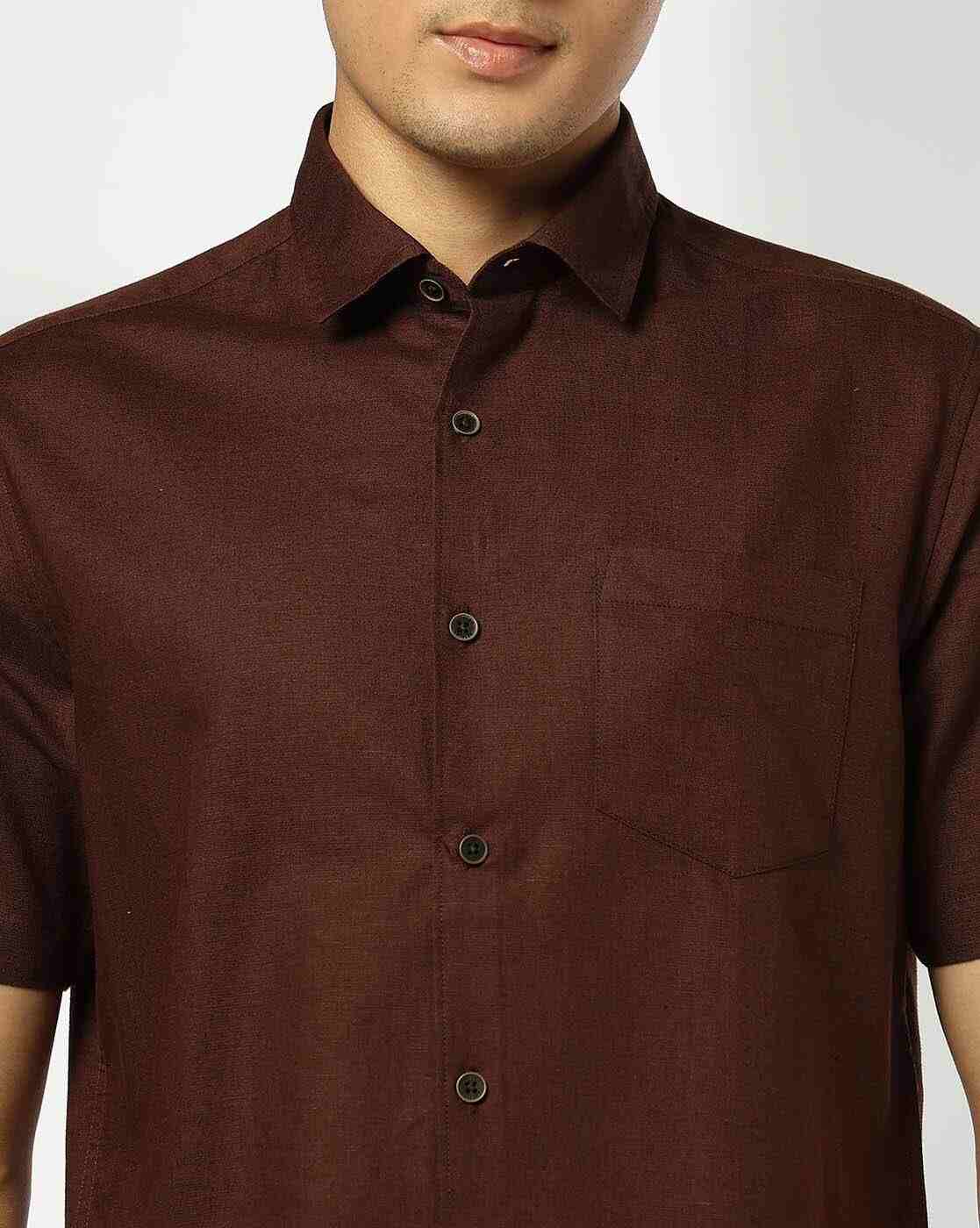 NETPLAY | Men Slim Fit Shirt with Patch Pocket|3