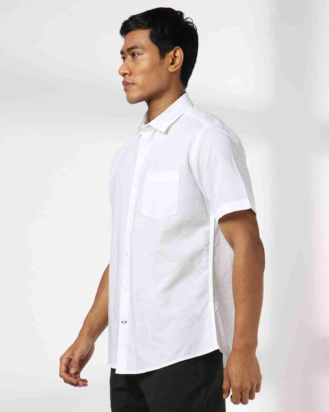 NETPLAY | Men Slim Fit Shirt with Patch Pocket|1