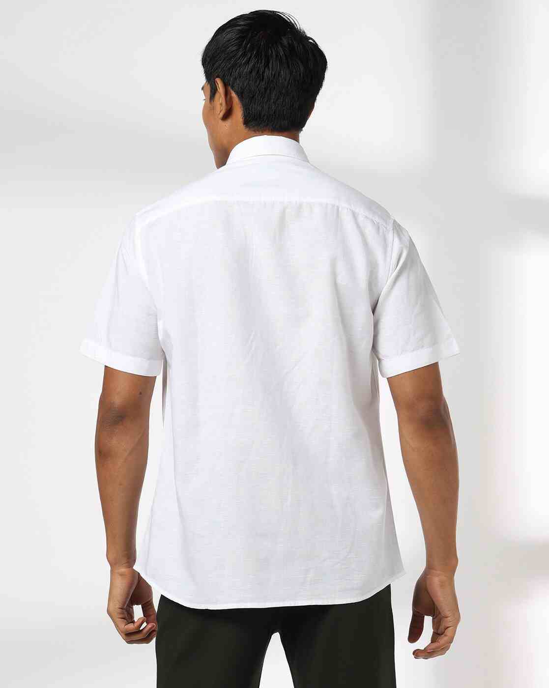 NETPLAY | Men Slim Fit Shirt with Patch Pocket|2
