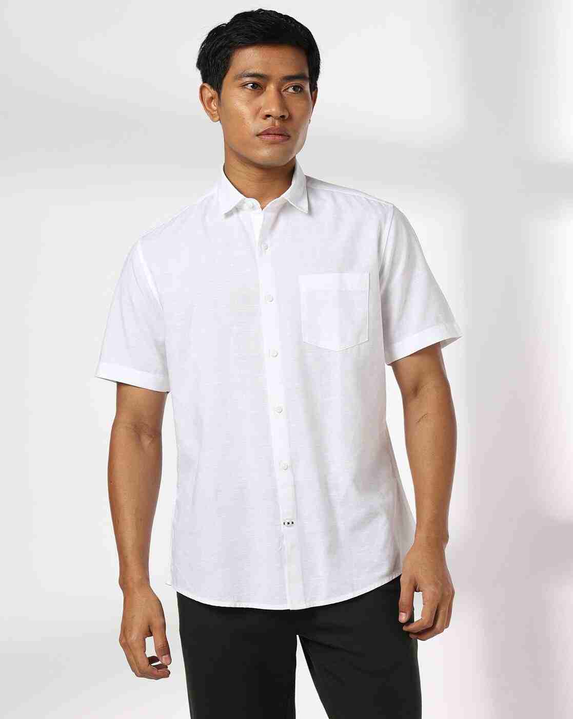 NETPLAY | Men Slim Fit Shirt with Patch Pocket|3