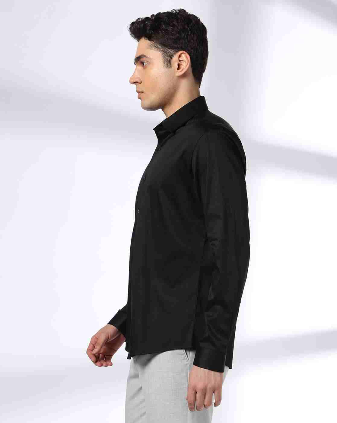 NETPLAY | Men Regular Fit Shirt with Spread Collar|1
