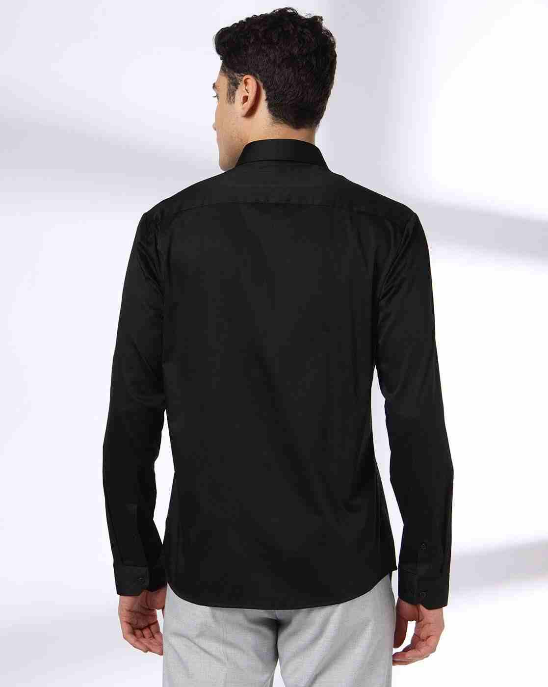 NETPLAY | Men Regular Fit Shirt with Spread Collar|2