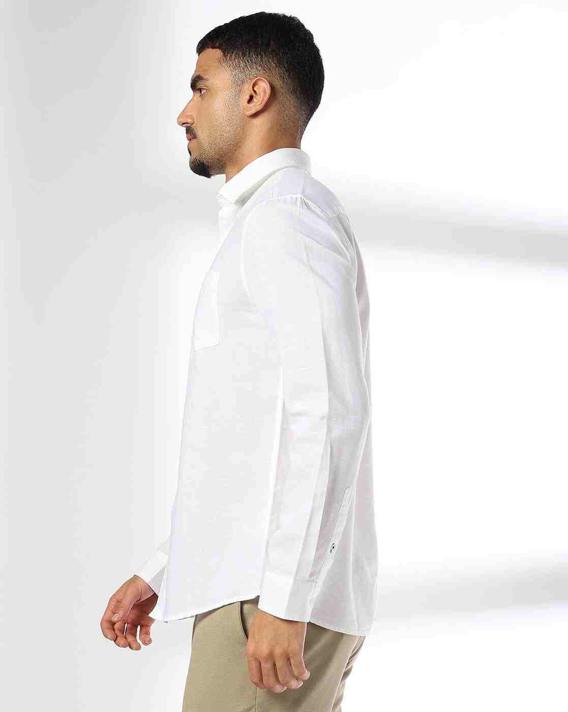 NETPLAY | Men Regular Fit Shirt with Patch Pocket|1