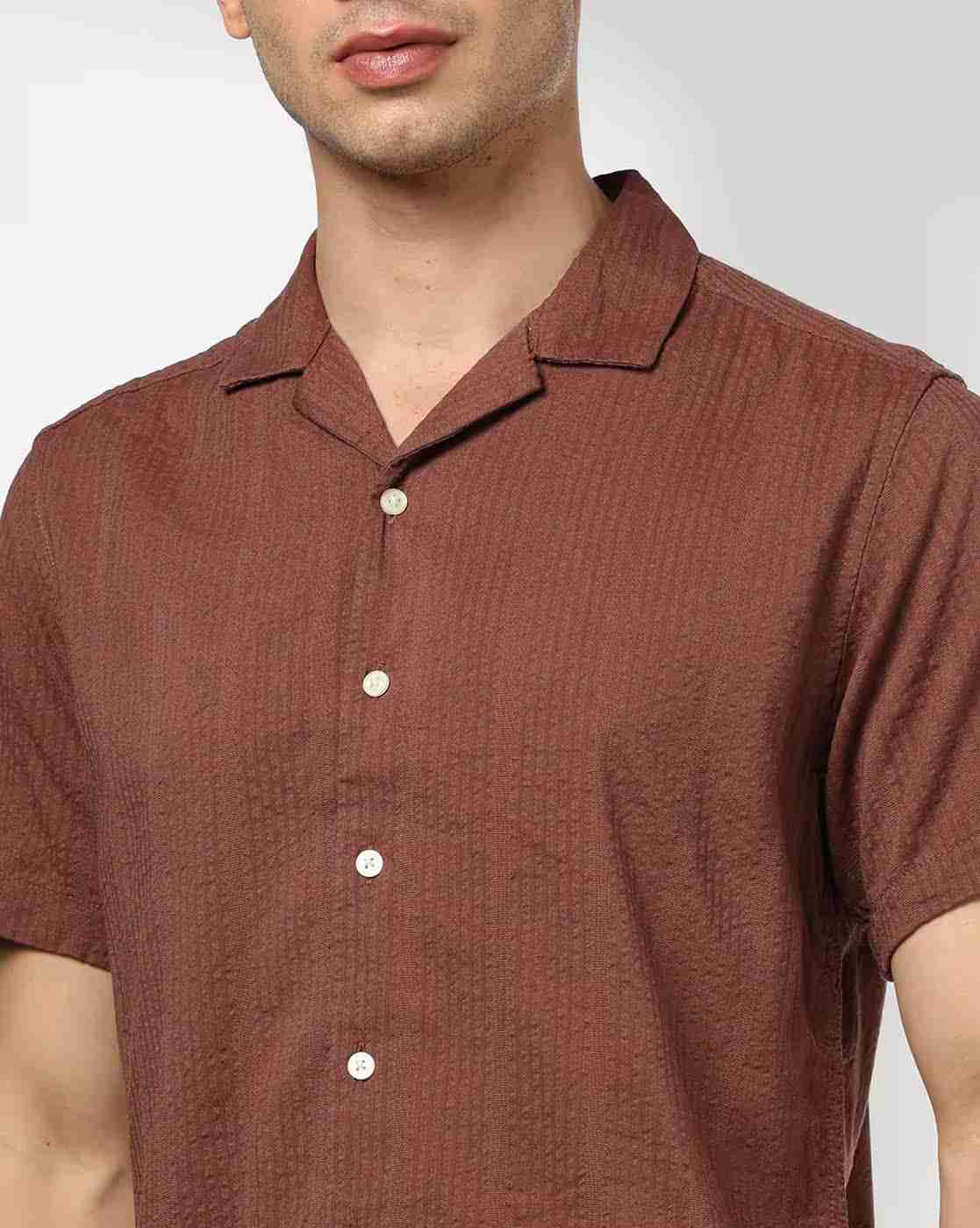 NETPLAY | Men Striped Seersucker Slim Fit Shirt|3