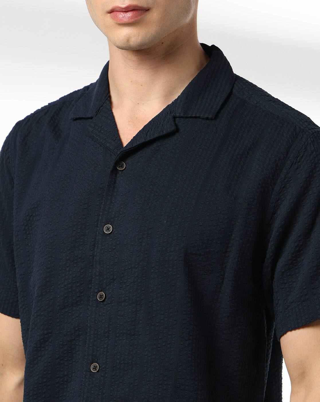 NETPLAY | Men Seersucker Striped Slim Fit Shirt|4