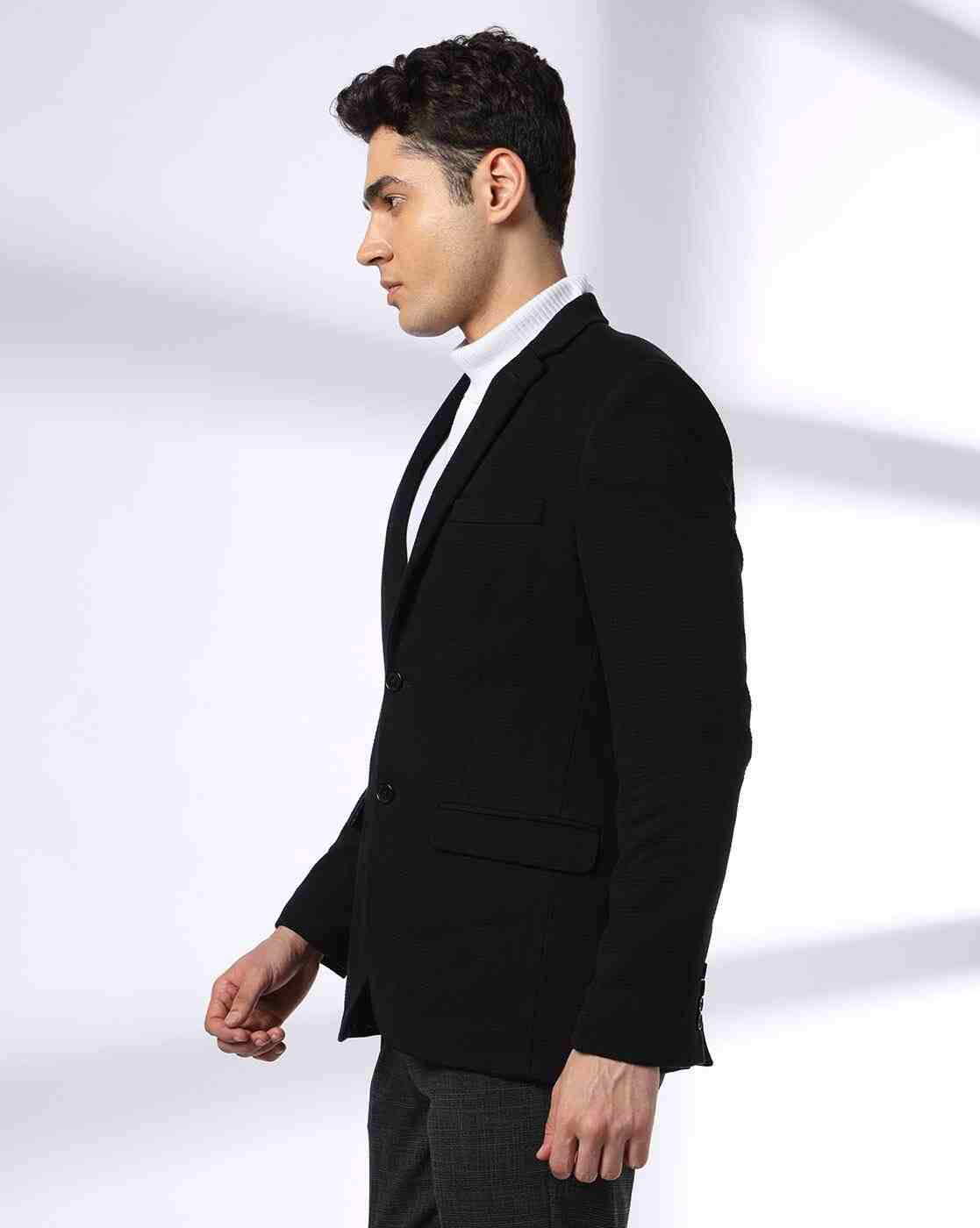 NETPLAY | Men Regular Fit Single-Breasted Blazer|2