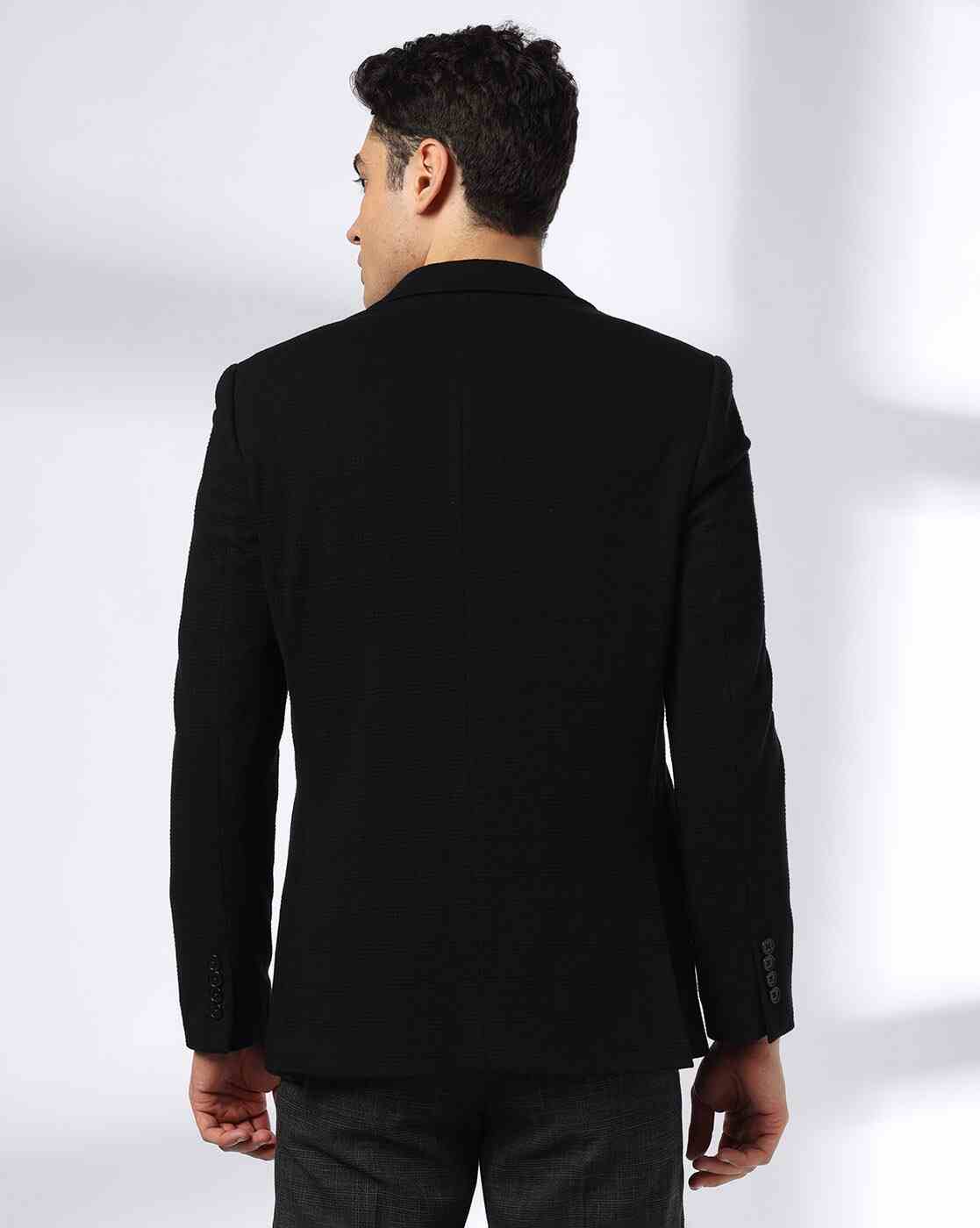 NETPLAY | Men Regular Fit Single-Breasted Blazer|3