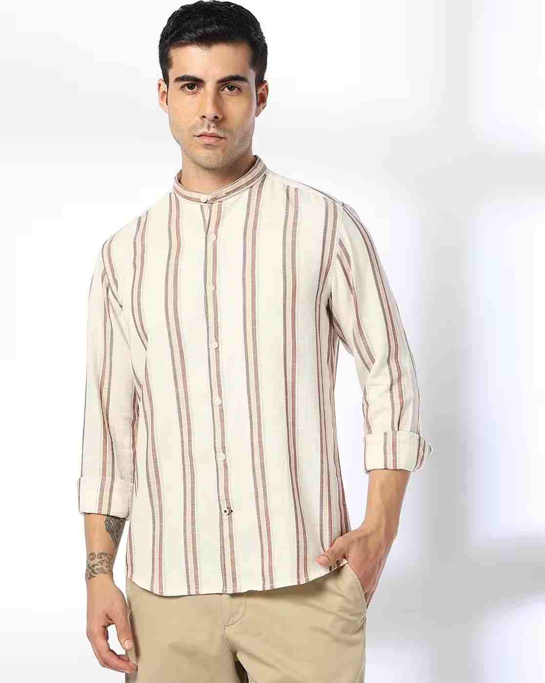 Men Striped Slim Fit Shirt
