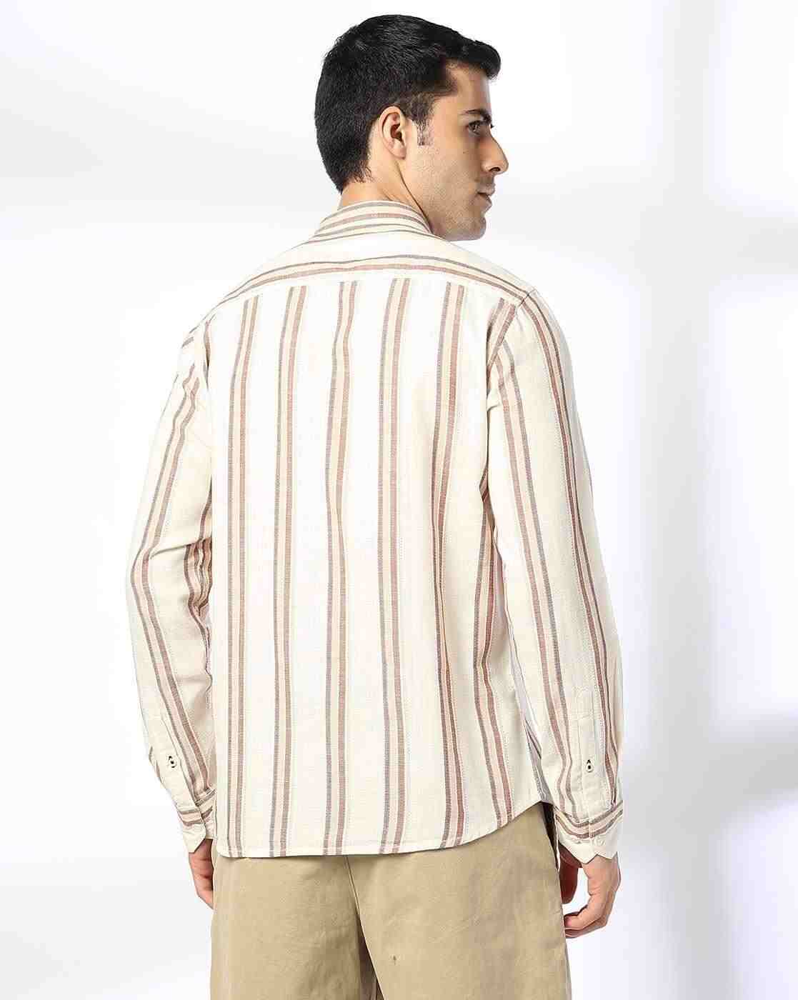 NETPLAY | Men Striped Slim Fit Shirt|2