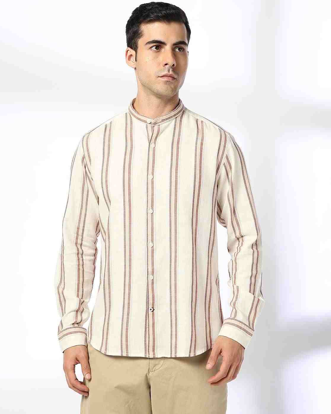NETPLAY | Men Striped Slim Fit Shirt|3