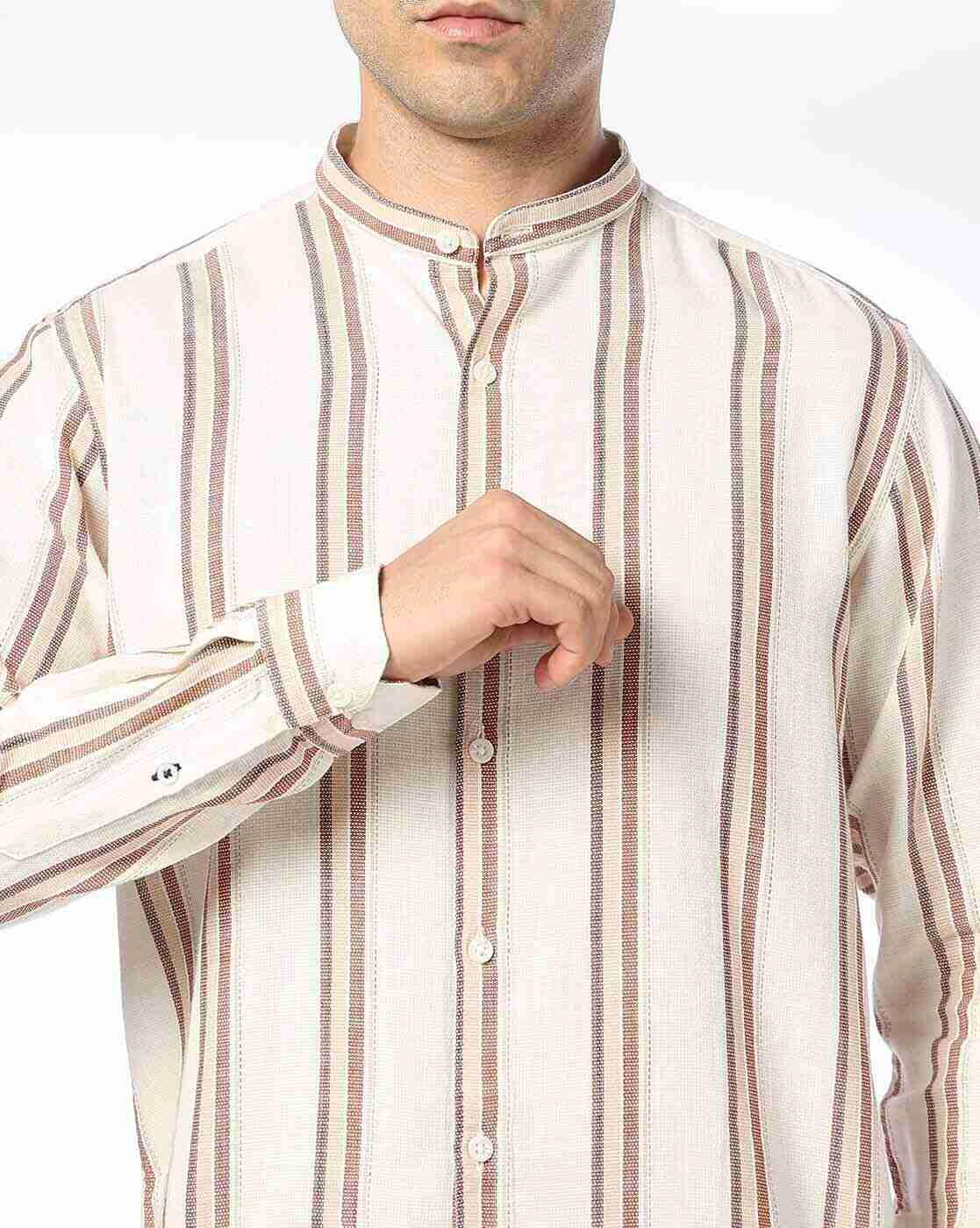 NETPLAY | Men Striped Slim Fit Shirt|4