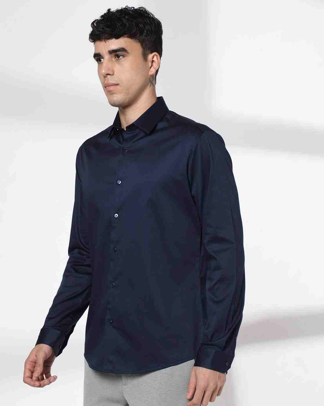 NETPLAY | Men Slim Fit Cotton Shirt|1