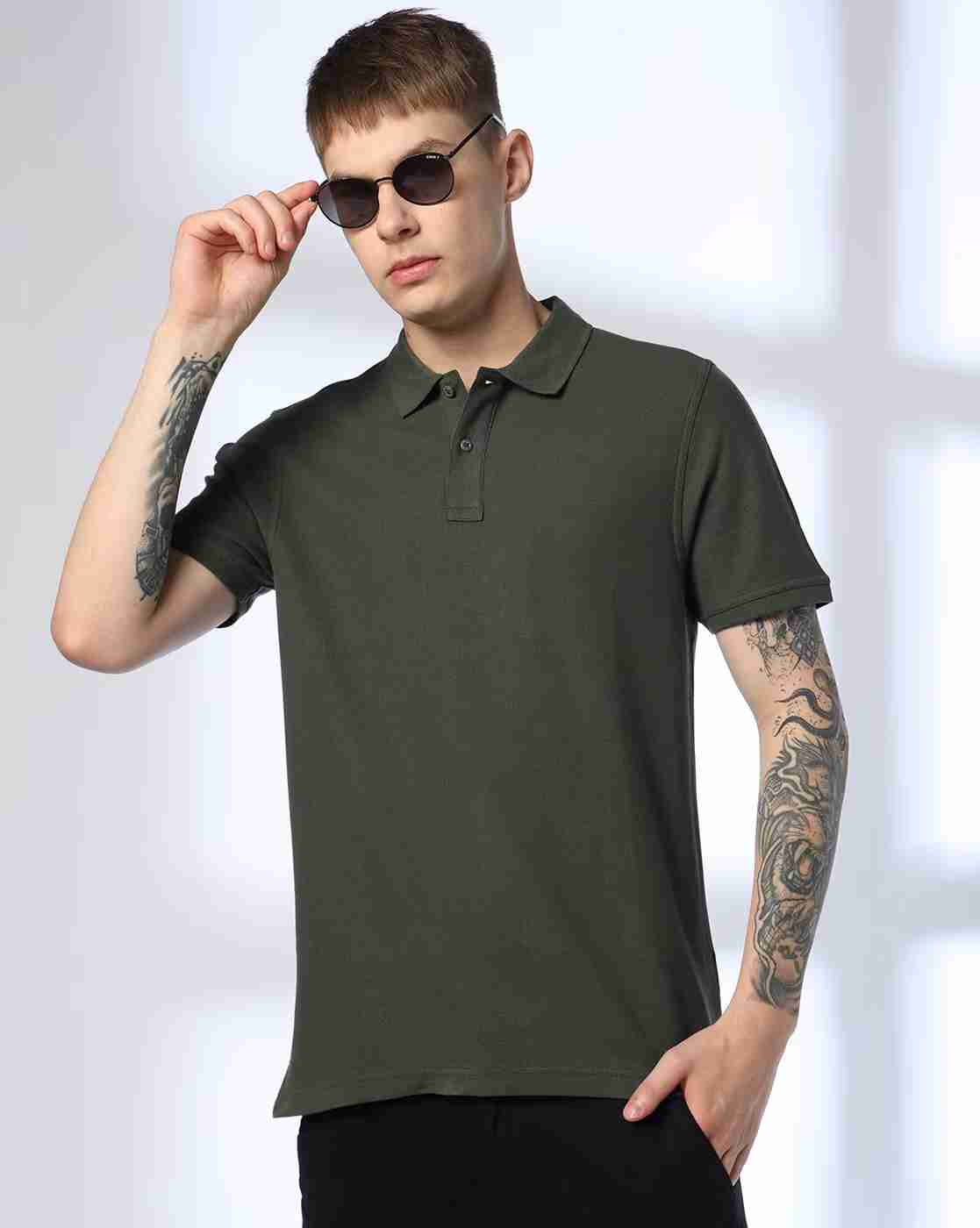 Men Slim Fit Polo T-Shirt
