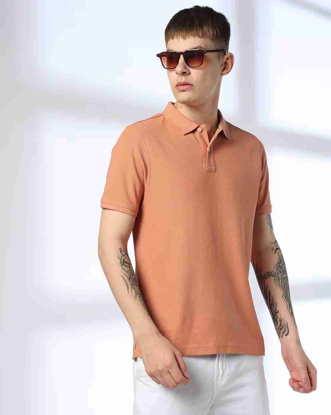 Men Slim Fit Polo T-Shirt