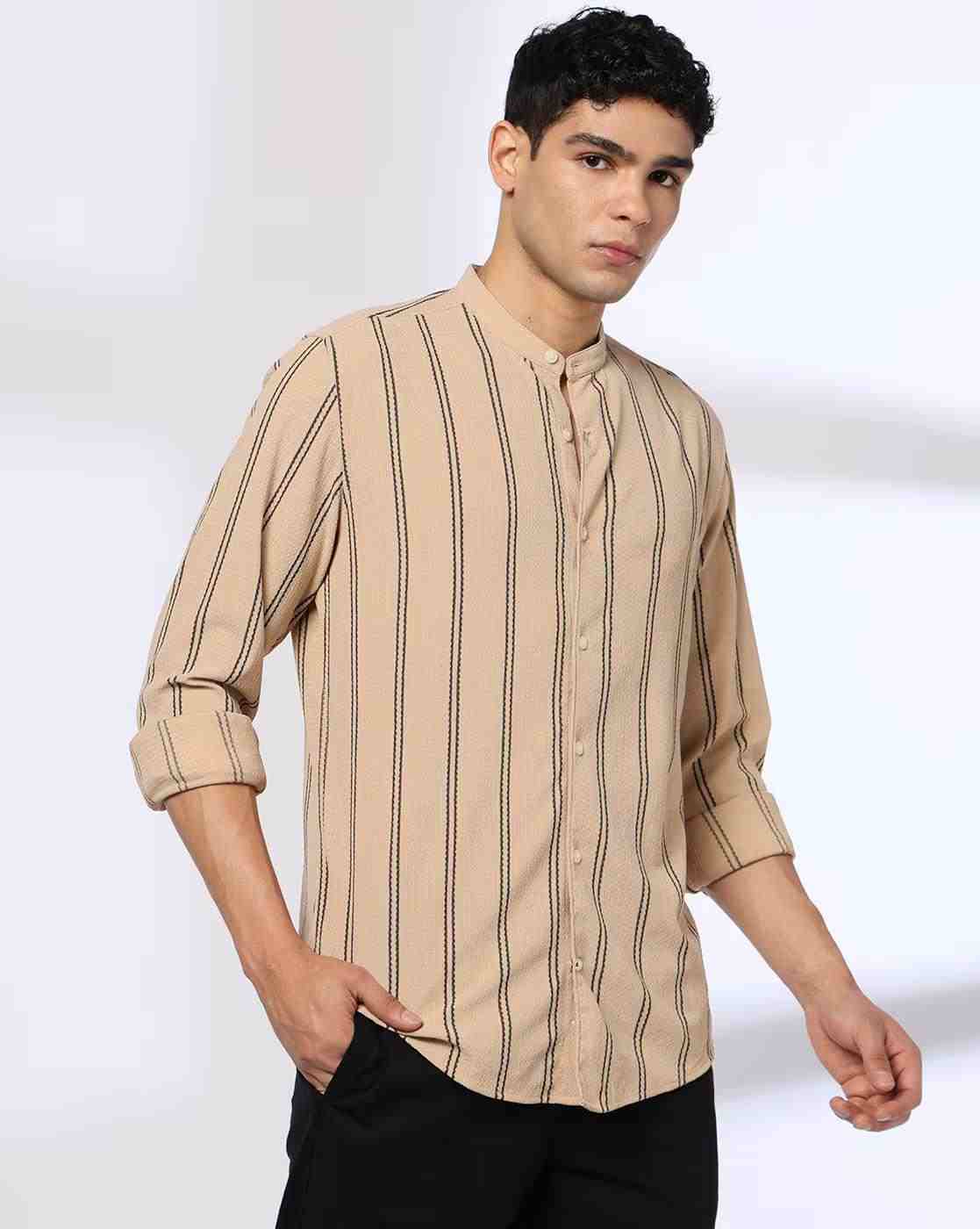 Men Np 06 Striped Slim Fit Shirt