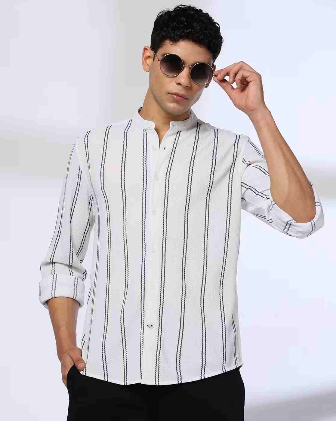 NETPLAY | Men Np 06 Striped Slim Fit Shirt|0