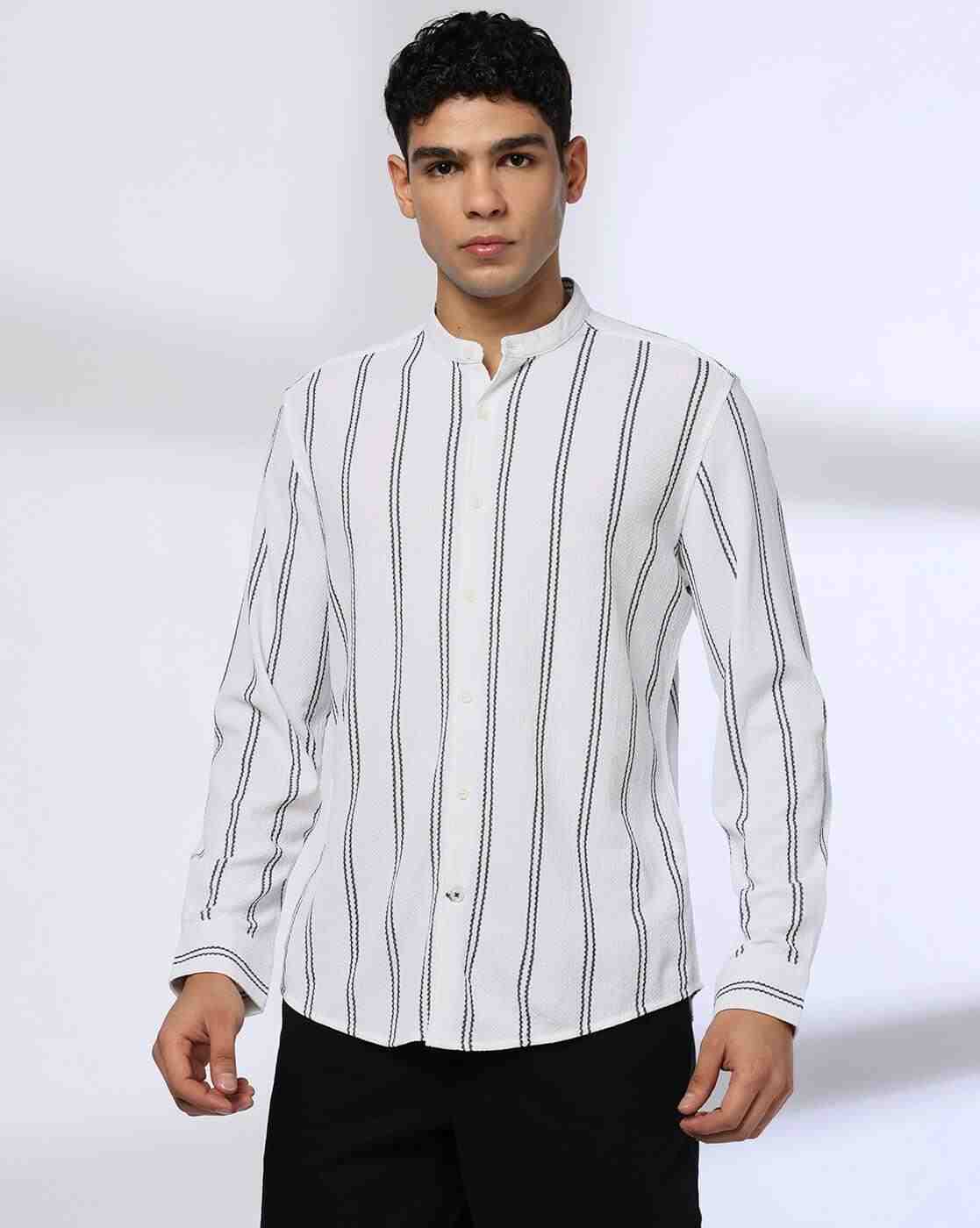NETPLAY | Men Np 06 Striped Slim Fit Shirt|3