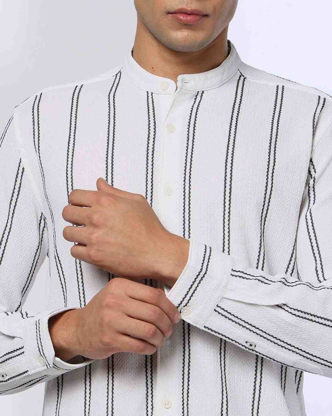 NETPLAY | Men Np 06 Striped Slim Fit Shirt|4