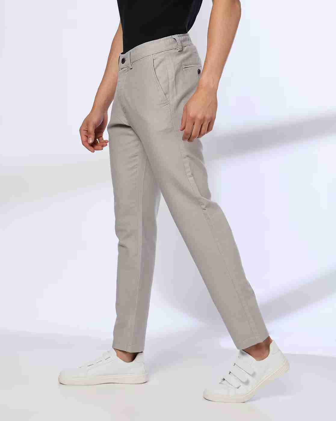 NETPLAY | Men Mid-Rise Slim Fit Chinos|1