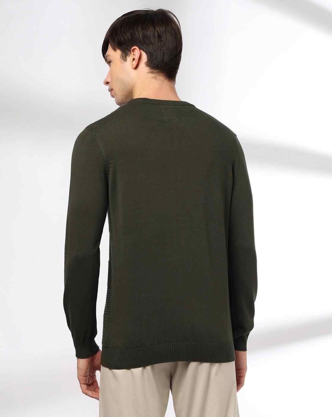 NETPLAY | Men Engineered Structure Patterned Slim Fit Crew-Neck T-Shirt|2