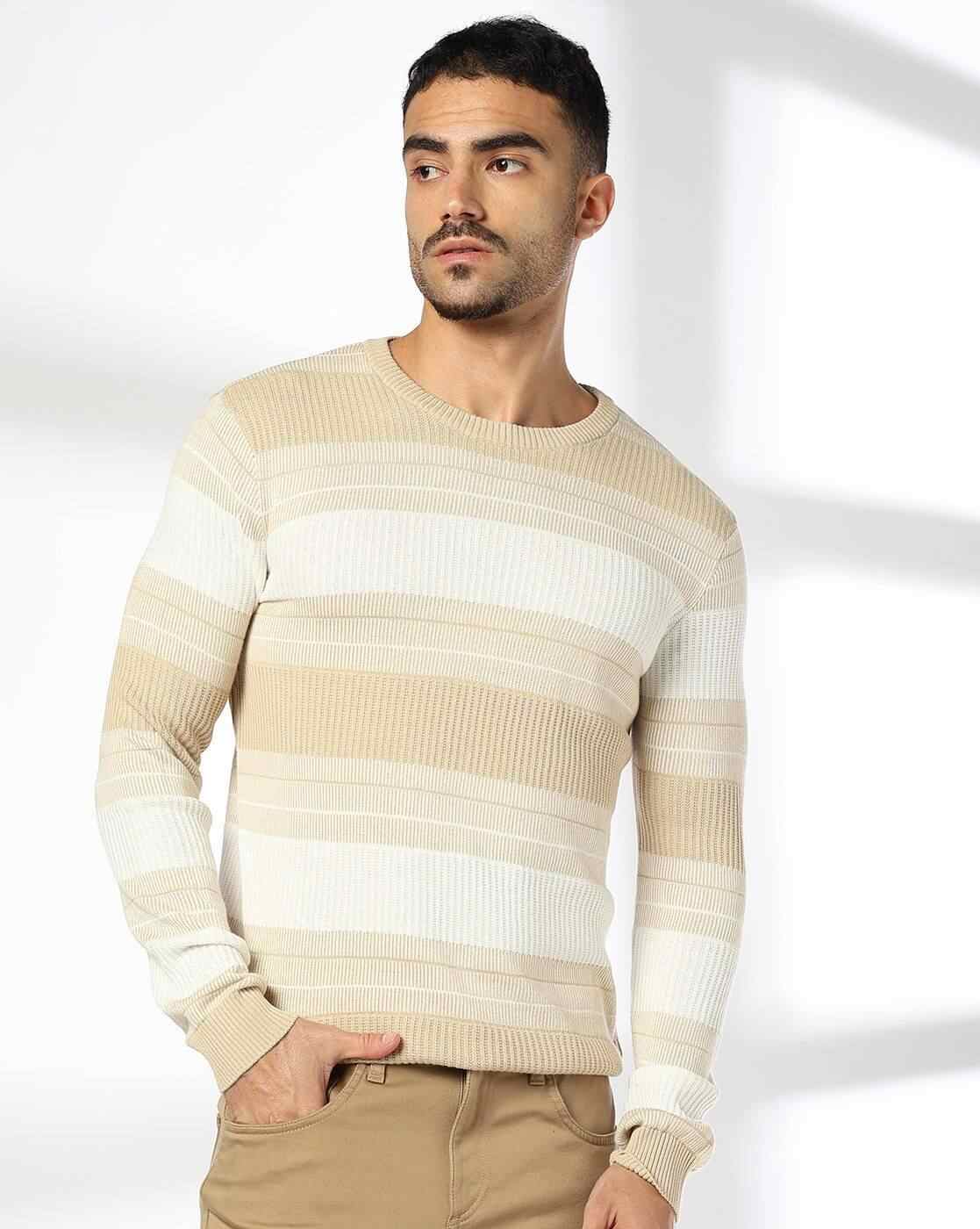 Men Striped 3 Slim Fit Crew-Neck T-Shirt
