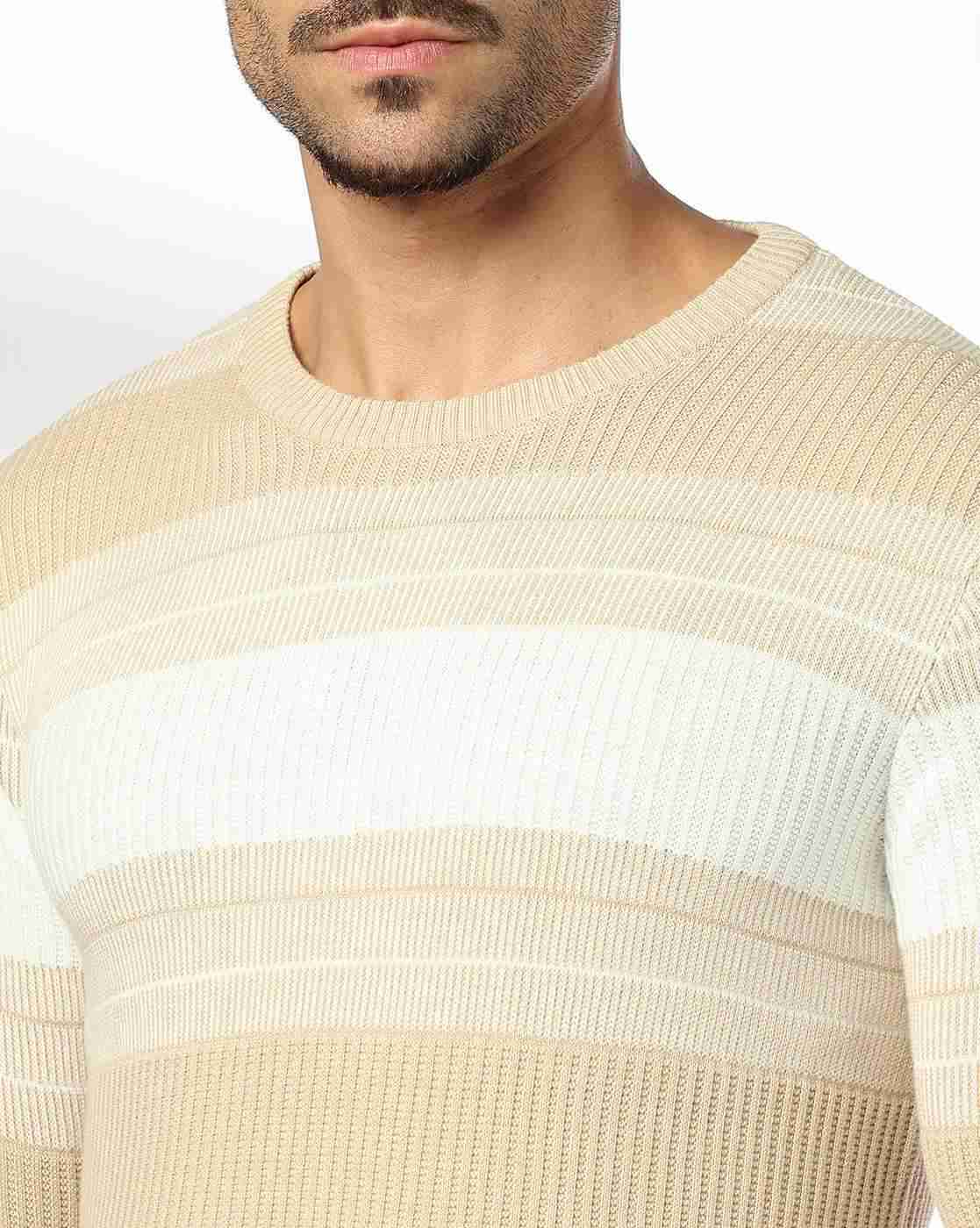 NETPLAY | Men Striped 3 Slim Fit Crew-Neck T-Shirt|4