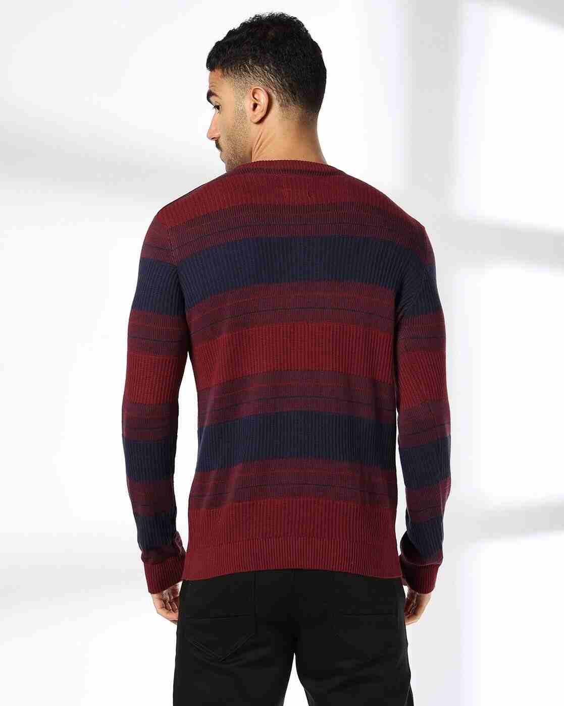 NETPLAY | Men Striped 3 Slim Fit Crew-Neck T-Shirt|2