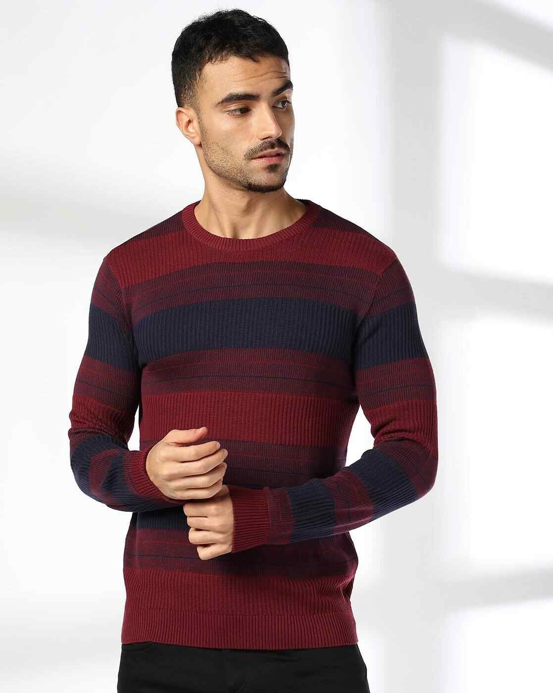 NETPLAY | Men Striped 3 Slim Fit Crew-Neck T-Shirt|3