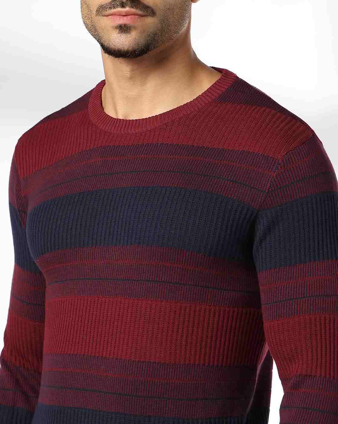 NETPLAY | Men Striped 3 Slim Fit Crew-Neck T-Shirt|4