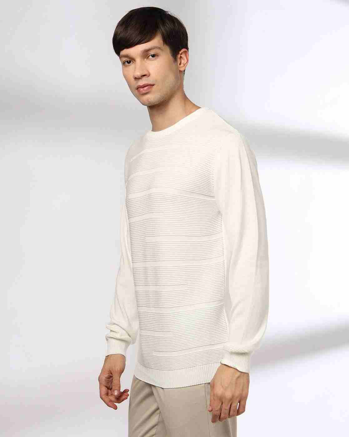 NETPLAY | Men Engineered Striped Flat-Knit Slim Fit Crew-Neck T-Shirt|1