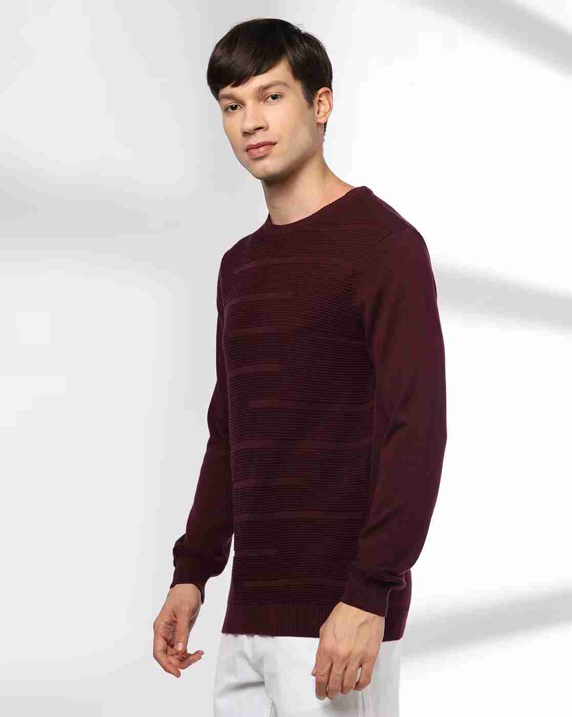 NETPLAY | Men Engineered Striped Flat-Knit Slim Fit Crew-Neck T-Shirt|1