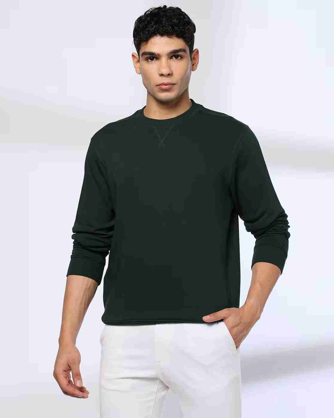 NETPLAY | Men Regular Fit Crew-Neck Sweatshirt|0