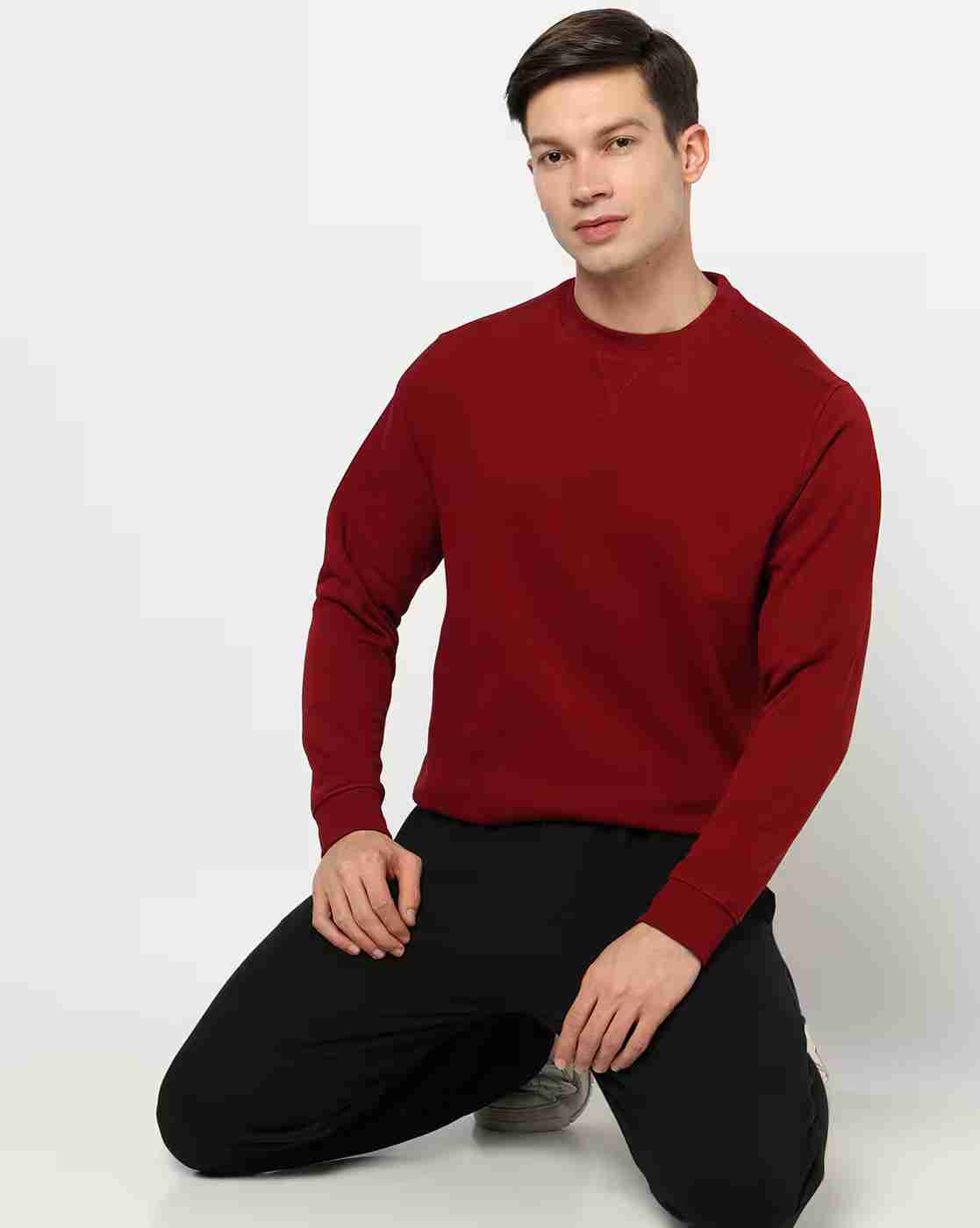 NETPLAY | Men Regular Fit Crew-Neck Sweatshirt|0