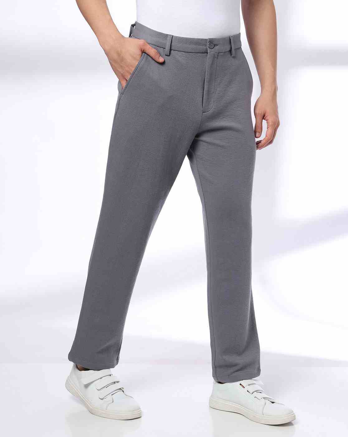 NETPLAY | Men SP Bonded Slim Fit Flat-Front Chinos|0