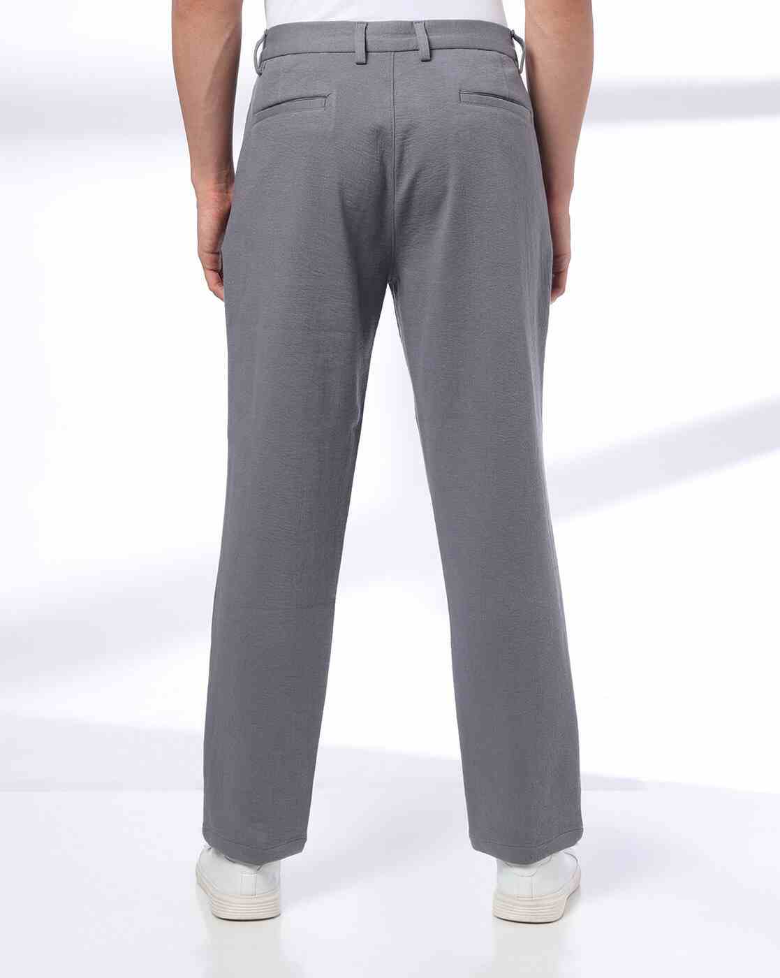 NETPLAY | Men SP Bonded Slim Fit Flat-Front Chinos|2