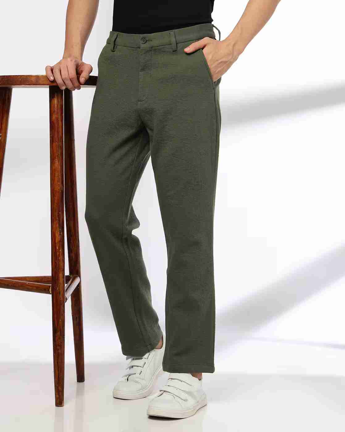 Men SP Bonded Slim Fit Flat-Front Chinos