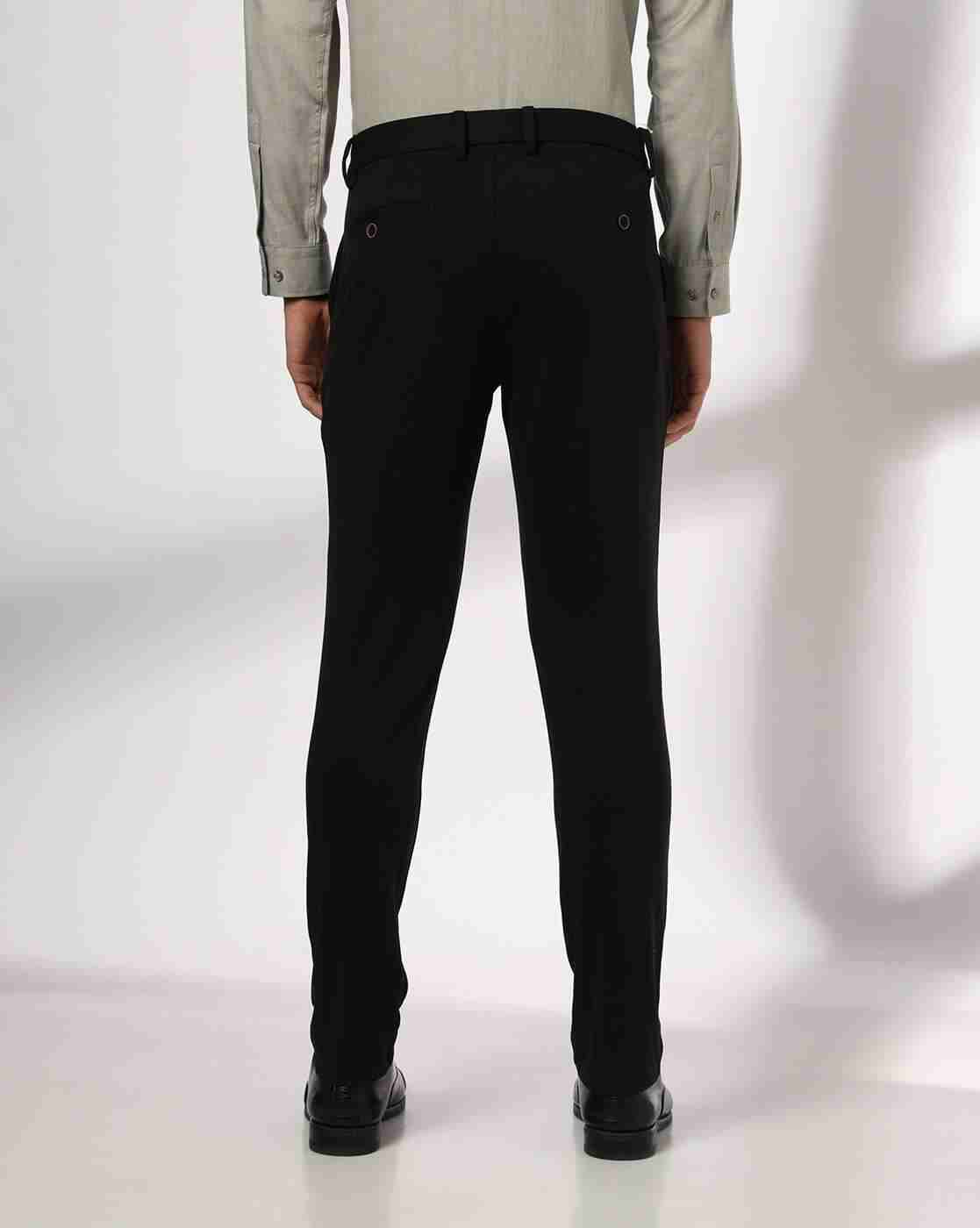 NETPLAY | Men Slim Fit Flat-Front Trousers|2