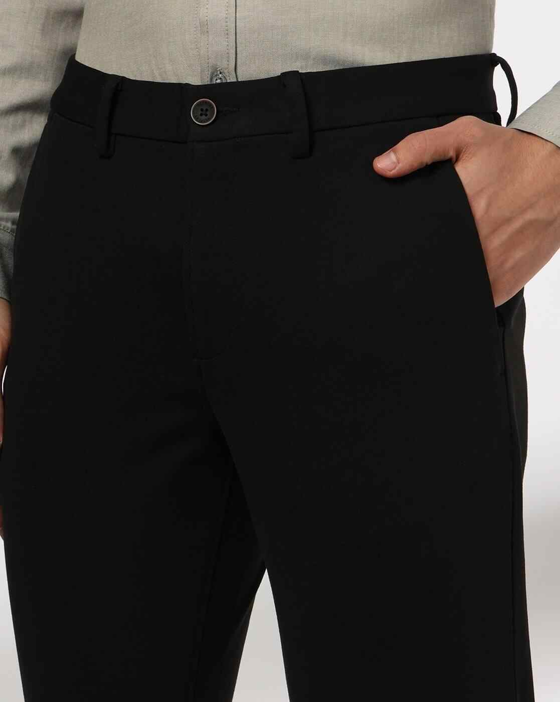 NETPLAY | Men Slim Fit Flat-Front Trousers|3