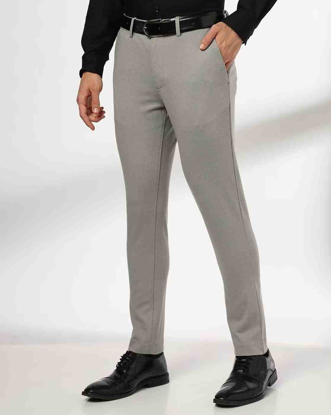 NETPLAY | Men Slim Fit Flat-Front Trousers|0