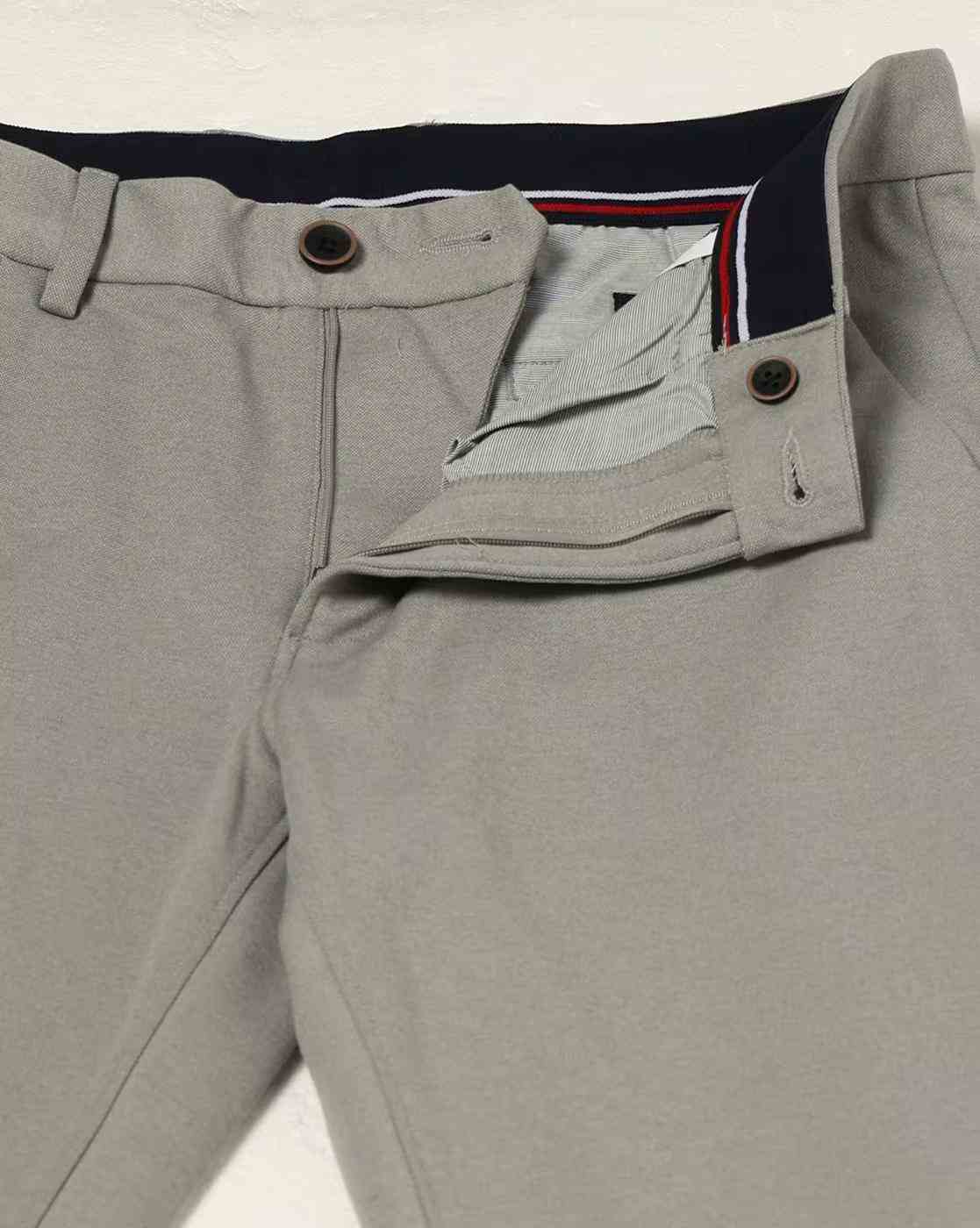 NETPLAY | Men Slim Fit Flat-Front Trousers|4