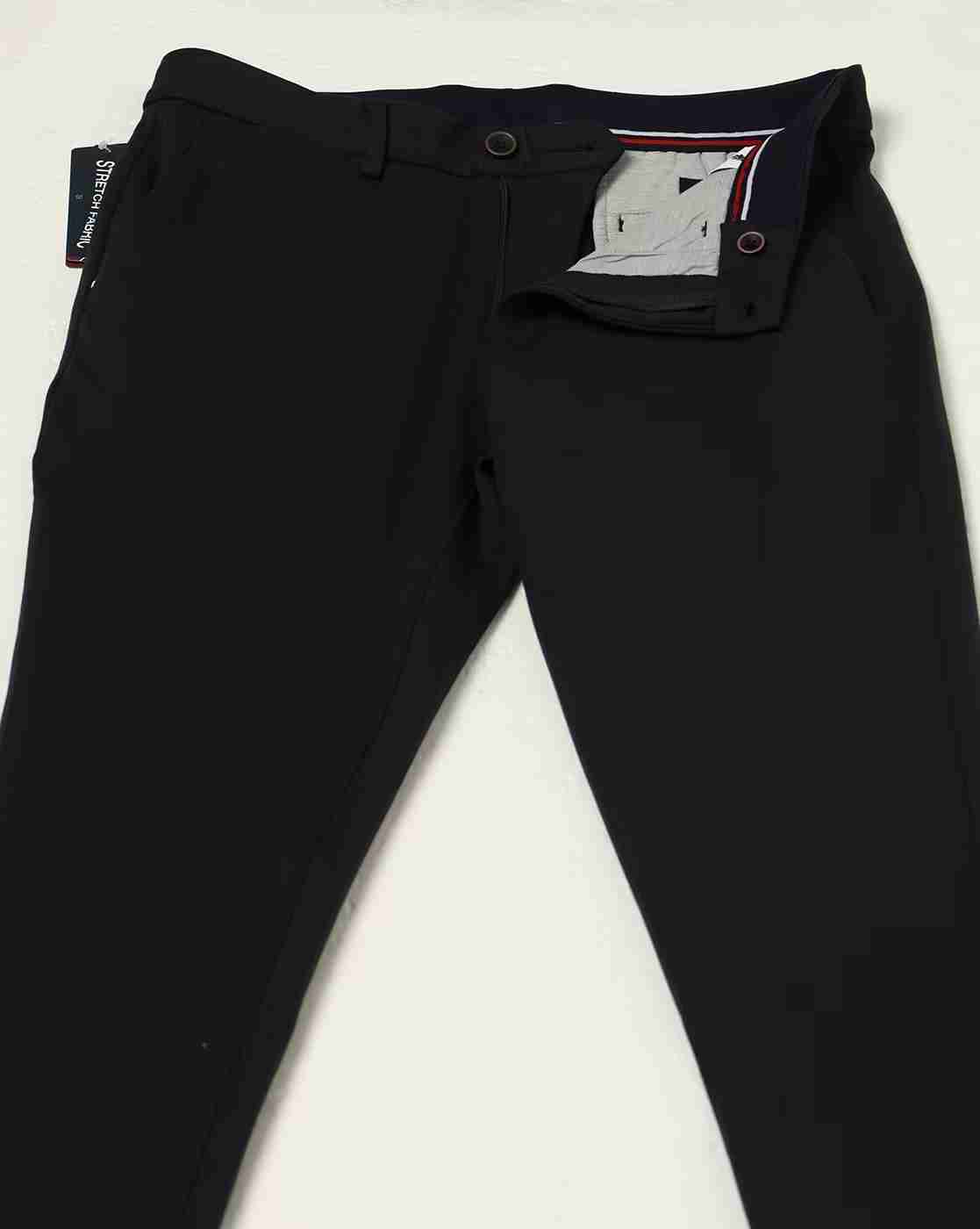 NETPLAY | Men Slim Fit Flat-Front Trousers|4